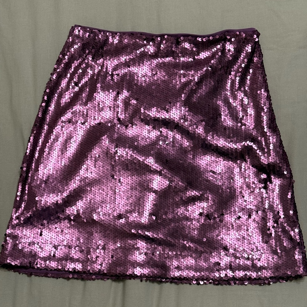 Together Purple Sequin Mini Skirt